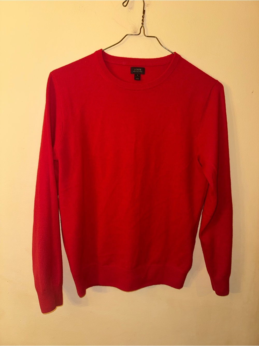 J Crew Men’s Cashmere Crewneck Sweater, Small